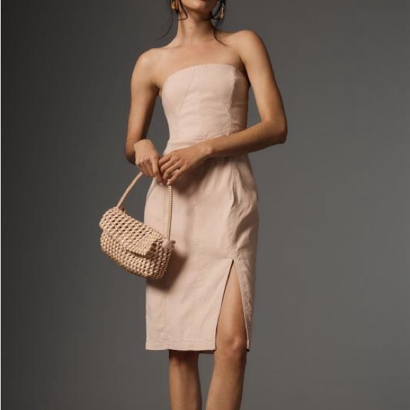 Anthropologie Dresses & Skirts - NWT Anthropologie Strapless Light Pink Rose Dress